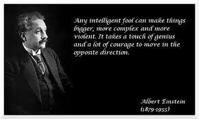 Einstein said